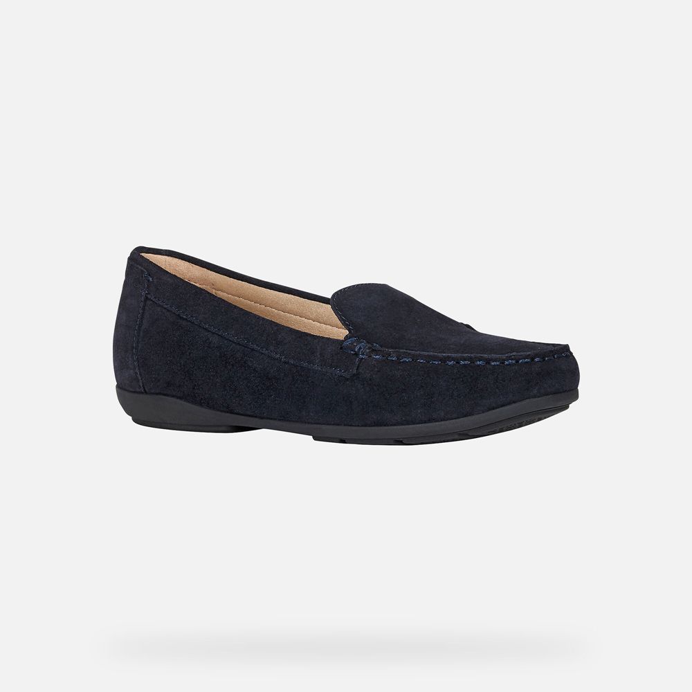 Geox Bayan Loafers Lacivert - Annytah - UPK-645319